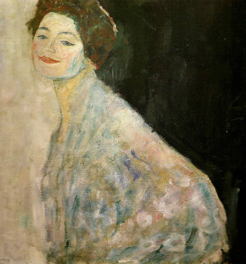 portratt  av kvinna i vitt